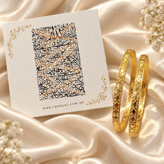 Umrah Mubarak Gift Bangles-11 (Golden)
