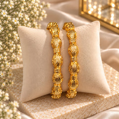 Gold Plated Kara Pair-63