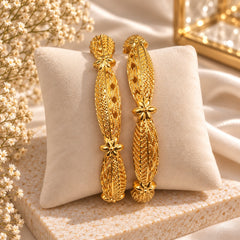 Gold Plated Kara Pair-62