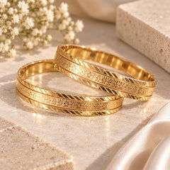 Gold Plated Kara Pair-69