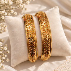 Gold Plated Kara Pair-68