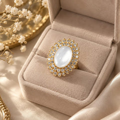 Zircon Ring-474 (Golden)