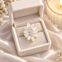 Ivory Glow Ring-01 (Golden)