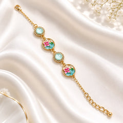 Resin Charm Bracelet-02 (Mint Green)