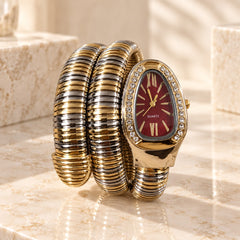 Snake Wrap Watch-03 (Maroon)