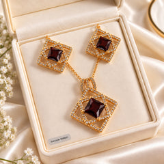 Zircon Locket Set-199 (Purple)