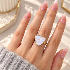 Elegant Statement Ring-02 (White)
