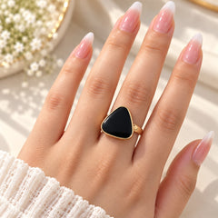 Elegant Statement Ring-02 (Black)