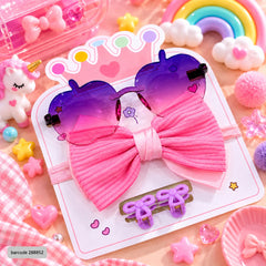 Cute Hair Accessories & Sunglesses (Light Pink)