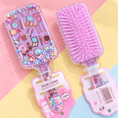 Kids Confetti Hair Brush (Purple)