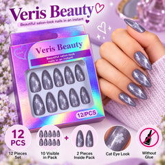 Flower Nails-01 (Light Purple)