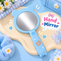 Bear Kids Hand Mirror-01 (Blue)