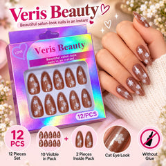 Flower Nails-01 (Brown)