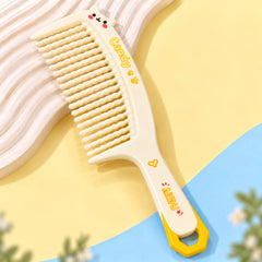 Wide Tooth Hair comb (Yellow)