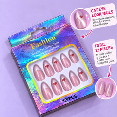 Heart Nails-02 (Baby Pink)