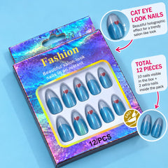 Heart Nails-02 (Blue)