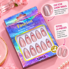 Heart Nails-02 (Pink)