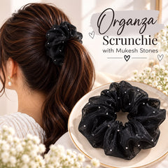 Organza Scrunchies (Black)