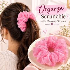 Organza Scrunchies (Pink)