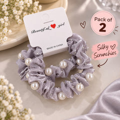 Pearl Beaded Pony (Gray)