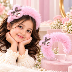 Furry Kids Hairband (Baby Pink)