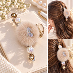 Fancy Furry Claw Clip (Brown)