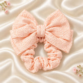 Bow Scrunchie-02 (Peach)