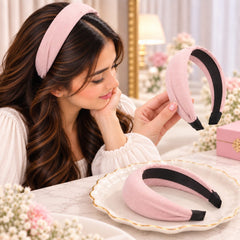 Plain Wide Hairband (Pink)