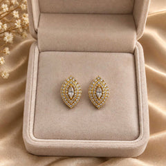 Zircon Studs-268 (Golden)