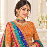 Rajwadi Choker Set-09 (Golden)
