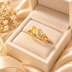 Zircon Ring-497 (Golden)