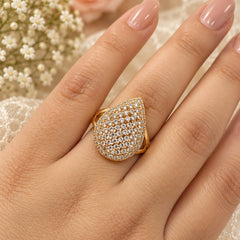 Zircon Ring-506 (Golden)