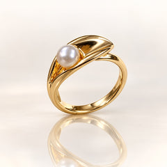Stainless Steel Ring-230 (Pearl)