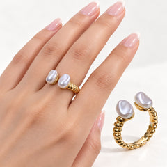 Baroque Pearl Ring-22