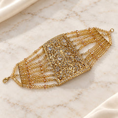 Gold Plated Angla Bracelet-16 (Golden)