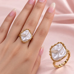 Baroque Pearl Ring-23