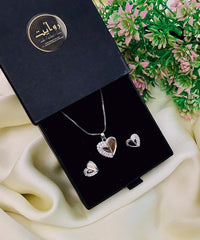 Zircon Locket Set-16 (Silver)