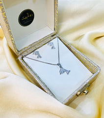 Zircon Locket Set-30 (Silver)