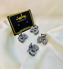 Hair Clips-84 (Pack of 4) (Black)