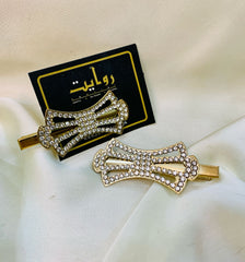 Hair Pin-163 (Pack of 2) (Golden)