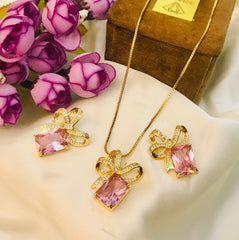 Zircon Locket Set-37 (Pink)