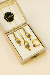 Zircon Locket Set-38 (Purple)