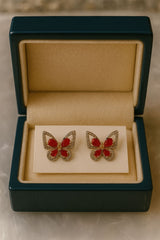 Zircon Fancy Studs-154 (Maroon)