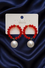 Fancy Earring-362 (Maroon)