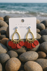 Fancy Earring-361 (Maroon)