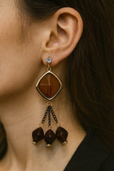Fancy Earring-369 (Brown)