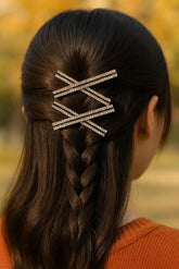 Hair Pin-168 (Pack of 2) (Golden)