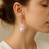 Fancy Earring-358 (Tea Pink)