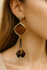 Fancy Earring-369 (Brown)