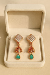 Zircon Earring-134 (Mint Green)